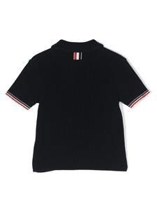 Thom Browne Kids Gebreid poloshirt - Blauw