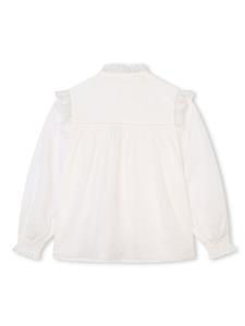 chloékids Chloé Kids Shirt met ruches - Wit