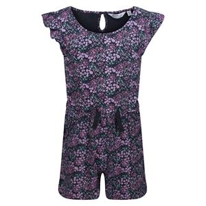 Regatta Kinder/Kids Dasie Ditsy Print Ruffle Speelpakje (Marine)