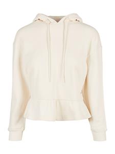 URBAN CLASSICS Kapuzenpullover "Damen Ladies Organic Volants Hoody", (1 tlg.)
