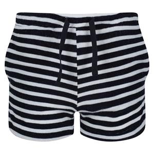 Regatta Childrens/Kids Dayana Towelling Stripe Casual Shorts (Marine / Wit)