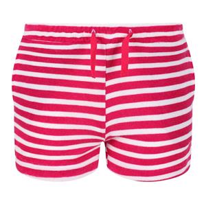 Regatta Childrens/Kids Dayana Towelling Stripe Casual Shorts (Roze Fusion/Wit)