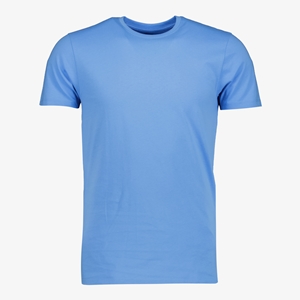 Unsigned heren T-shirt blauw ronde hals