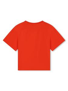 kenzokids Kenzo Kids T-shirt van biologisch katoen met logoprint - Rood