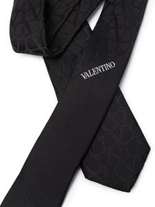 Valentino Toile Iconographe zijden stropdas - Zwart