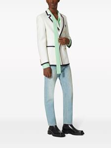 valentinogaravani Valentino Garavani Jeans met VLogo en toelopende pijpen - Blauw