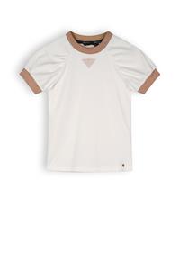 NoNo Meisjes t-shirt - Kayla - Sneeuw wit