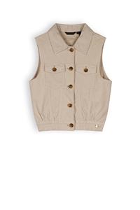 NoNo Meisjes gilet suede - Dodhy - Sneeuw wit