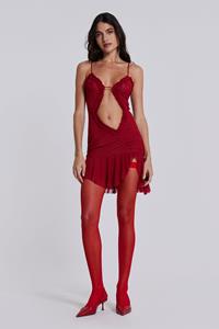 Jaded London Scarlett Red Mini Fatale Dress