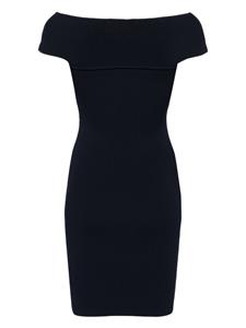 Michael Michael Kors crossover-straps ribbed minidress - Blauw