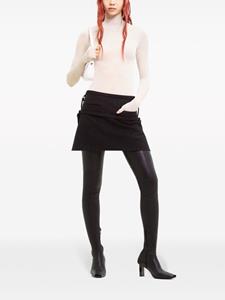Courrèges Wollen mini-rok - Zwart