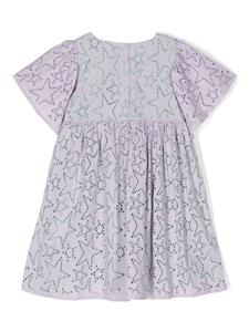 stellamccartneykids Stella McCartney Kids Katoenen jurk met borduurwerk - Paars