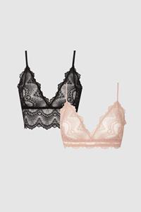 Understatement Damen vegan 2x Bralette Business Trip Multicolor