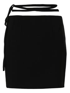 Sportmax Asymmetrische wikkelrok - Zwart