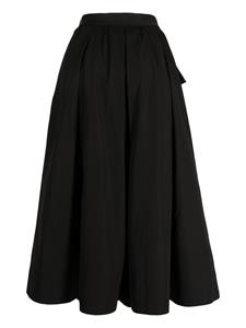 shiatzychen SHIATZY CHEN Asymmetrische midi-rok met logo - Zwart