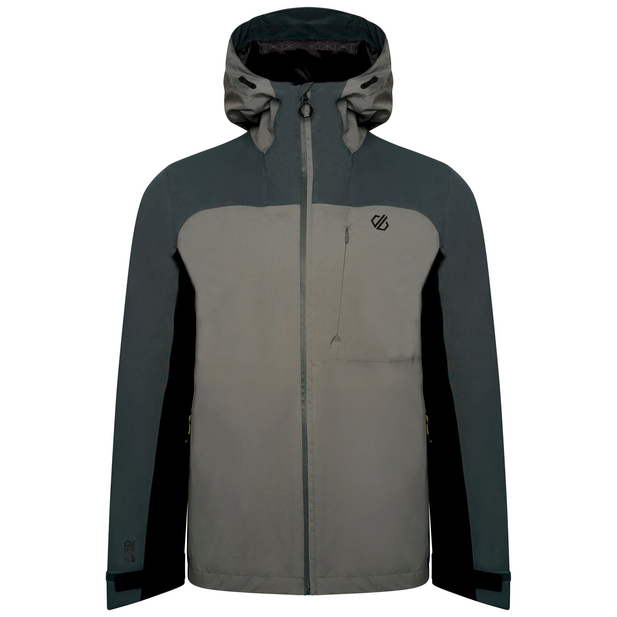 Dare2b Heren the jenson button edit diluent gerecycleerd waterdicht jasje