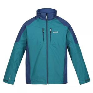 Regatta Heren Calderdale Waterdichte Jas (Pacific Groen/Admiraal Blauw)