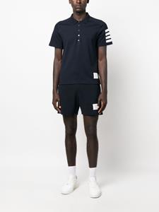 Thom Browne Poloshirt met vier strepen - Blauw