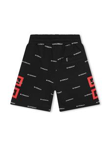 givenchykids Givenchy Kids Trainingsshorts met logoprint - Zwart