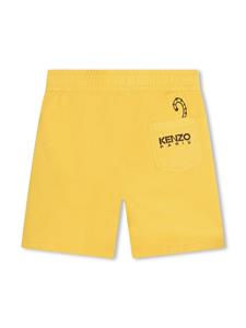 Kenzo Kids Trainingsshorts met trekkoord - Geel