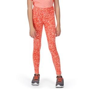 Regatta Atkin II Legging met dierenprint voor kinderen/Kinderen (Neon Peach)