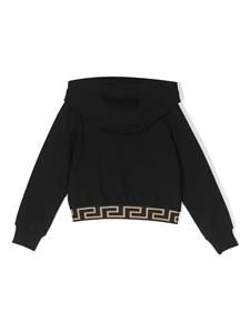 versacekids Versace Kids Hoodie met geborduurde Medusa - Zwart