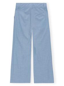 GANNI Pantalon met toelopende pijpen - Blauw