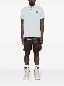 stoneisland Stone Island Piqué katoenen poloshirt - Blauw