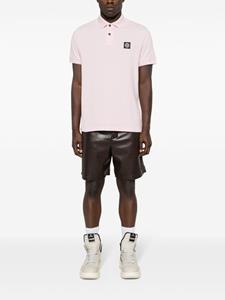 stoneisland Stone Island Piqué katoenen poloshirt - Roze