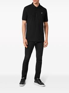 philippplein Philipp Plein Gothic Plein katoenen poloshirt - Zwart
