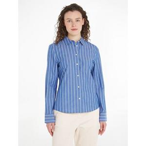 Tommy Hilfiger Hemdbluse "BASEBALL STRIPE REGULAR SHIRT", mit Logostickerei