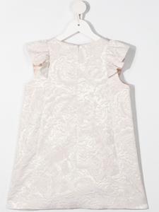 Bonpoint Jurk met bloemen jacquard - Beige