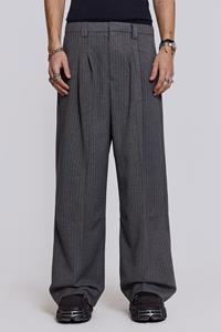 Jaded Man Goliath Light Grey Pinstripe Suit Pants