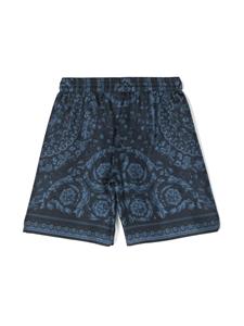 versacekids Versace Kids Shorts met barokprint - Blauw