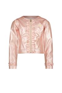 Le Chic Meisjes nep leren jasje - Arlene - Baroque roze