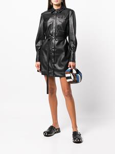 STAUD Blousejurk met ceintuur - Zwart