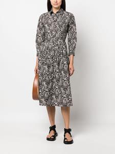 ASPESI Blousejurk met print - Zwart