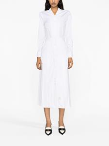 thombrowne Thom Browne Geplooide blousejurk - Wit