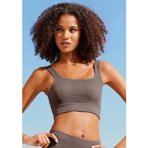Lascana Crop-top - Seamless Top Naadloos top met ribstructuur