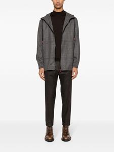 Kiton Cropped straight broek - Bruin