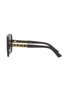guccieyewear Gucci Eyewear Zonnebril met vierkant montuur - Zwart