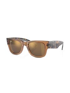 Ray-Ban Zonnebril met wayfarer montuur - Bruin