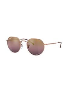 Ray-Ban Zonnebril met geometrisch montuur - Goud
