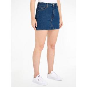 TOMMY Jeans rok MOM UH SKIRT AH4035 Webrok met logo-borduring