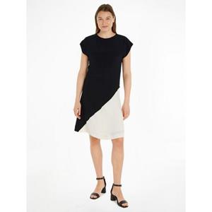 Tommy Hilfiger Blousejurk VISCOSE BLOCKED KNEE DRESS