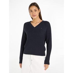 Tommy hilfiger trui co cable v-nk sweat