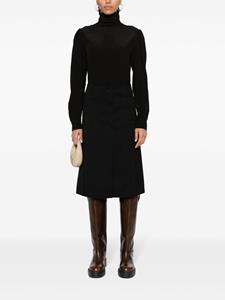Lanvin Midi-plooirok - Zwart