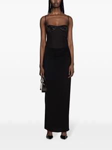 magdabutrym Magda Butrym Gesmockte maxi-rok - Zwart