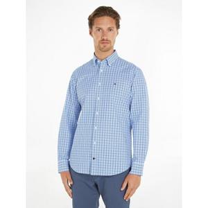Tommy Hilfiger Langarmhemd "CL W-OXFORD CHECK RF SHIRT", mit dezenter Labelflag auf der Brust