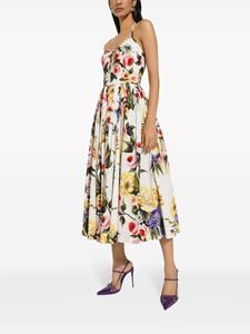 dolce&gabbana Dolce & Gabbana Midi-jurk met print - Beige